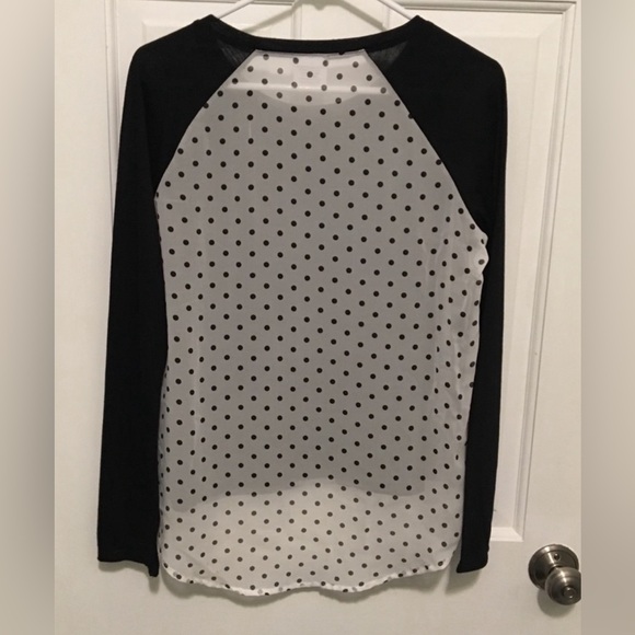 Marilyn Monroe Sheer Polka Dot Blouse - Picture 2 of 3